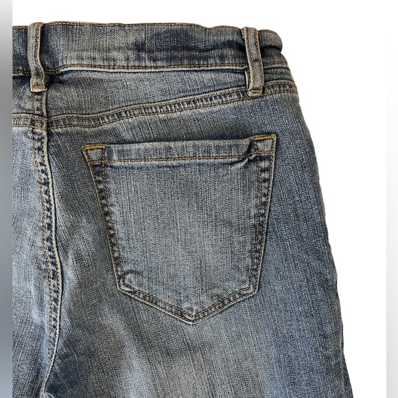 LOFT OUTLET GIRLFRIEND SKINNY JEANS • SIZE 0 • LIGHT|MEDIUM WASH - Picture 6 of 10